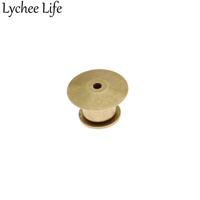 Lychee Life 10 шт. латунные булавки для спины Блокировка значок деятельности аксессуары с фабрики Домашняя одежда клуб школа