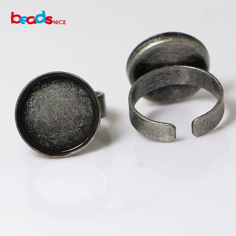 Beadsnice anel de bronze vintage, anel unissex