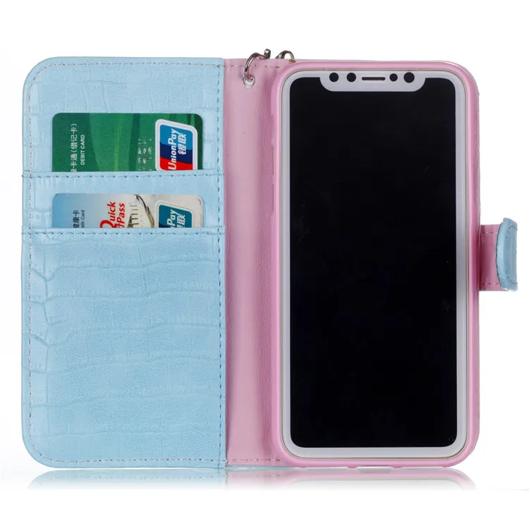 iphone 8 crocodile pattern flip case (9)