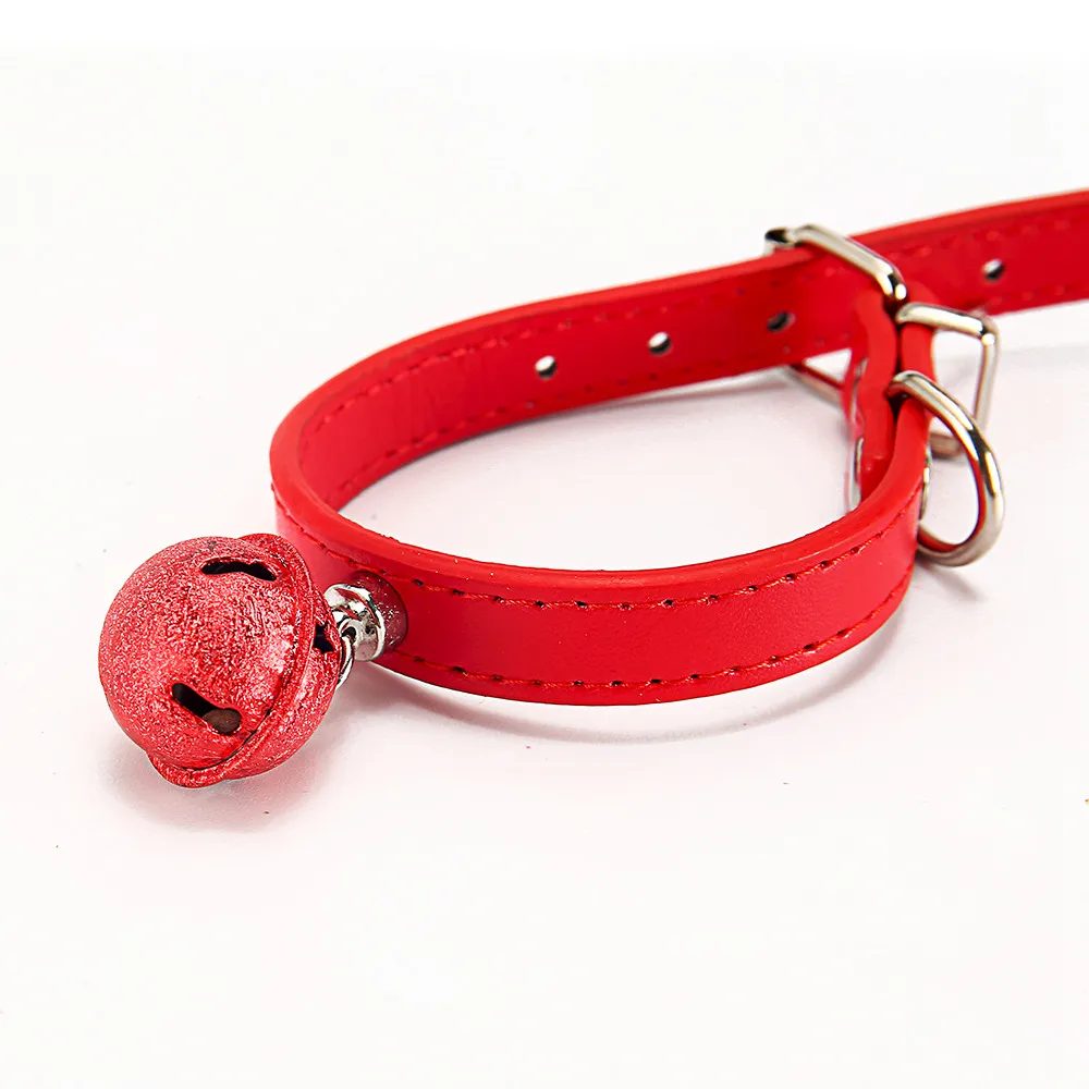 Pet Collars For Dogs Puppy Chihuahua Solid Bells Dog Collar For Cats Pitbull Training Basic (23)