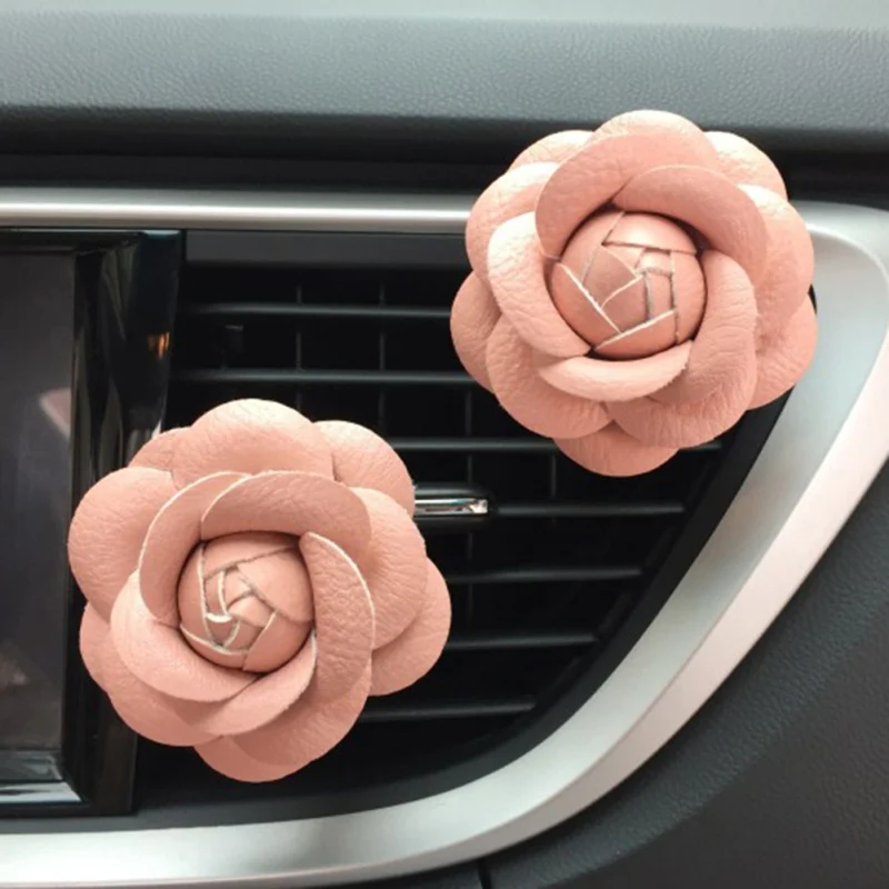 

Car Air Fresher Cleaner Flower Clip Air Purifier Car Outlet Perfume Diffuser Air Essential Oil Freshener Car Styling Decoration