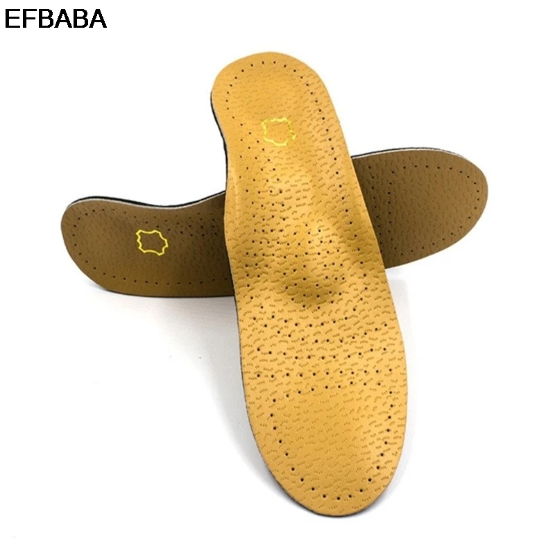 

EFBABA Leather Insole Orthopedic Insoles Flat Foot Arch Arch Support X-O Type Foot Valgus Orthopedic Shoes Pad Damping Insoles