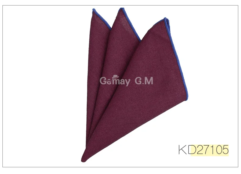 Модные однотонные льняные карманные квадратные костюмы Hanky карамельный цвет носовые платки повседневный костюм квадратный платок