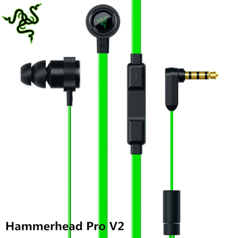 Hammerhead V2 Pro In-ear Earphone Gaming Headsets Volume Controls Earphone With Microphone headphones for phone PK Razer