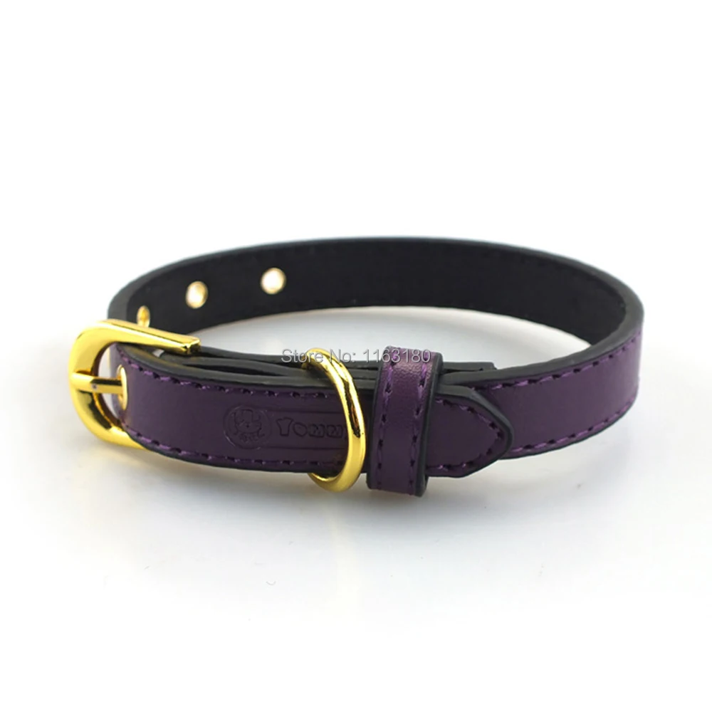 144 Pcs/lot Pu Leather Dog Collar Pet Collars For Small Medium Large