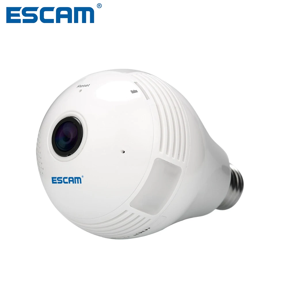 

ESCAM Watt QP135 Bulb type panoramic wifi ip camera H.264 1.3MP wireless camera light control by mobile Support 128G TF Card