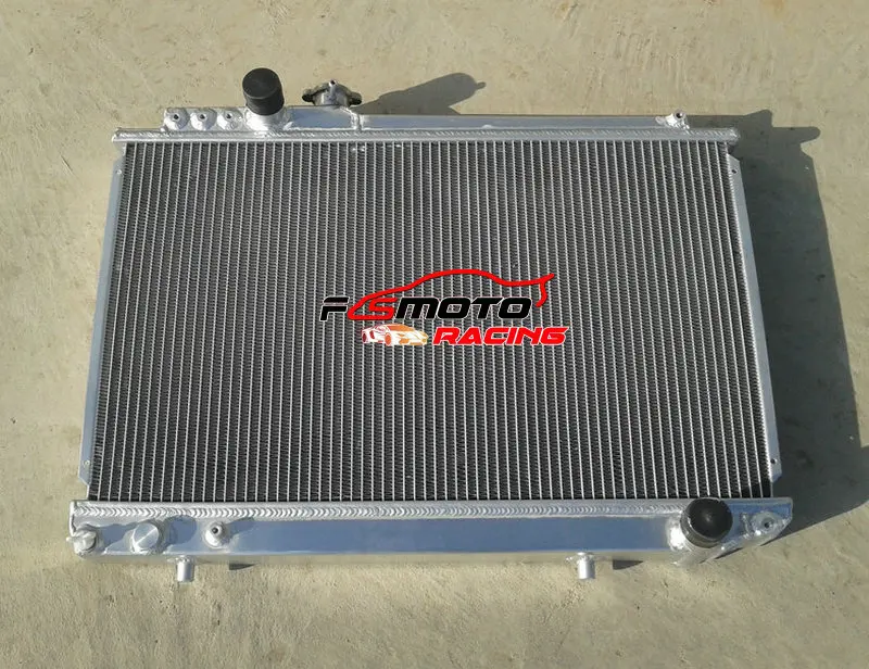 3 Row Aluminum Universal Radiator+2 pcs fans For Fit Totota Supra MK3 Soarer MZ20 7M-GTE Manual MT 1986-1992 87 88 89