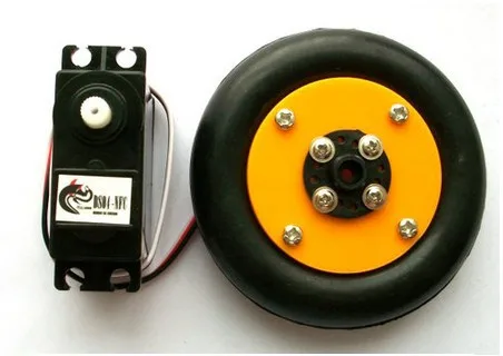 New 360 degree steering wheel is equivalent to DC gear motor tires smart car robot production