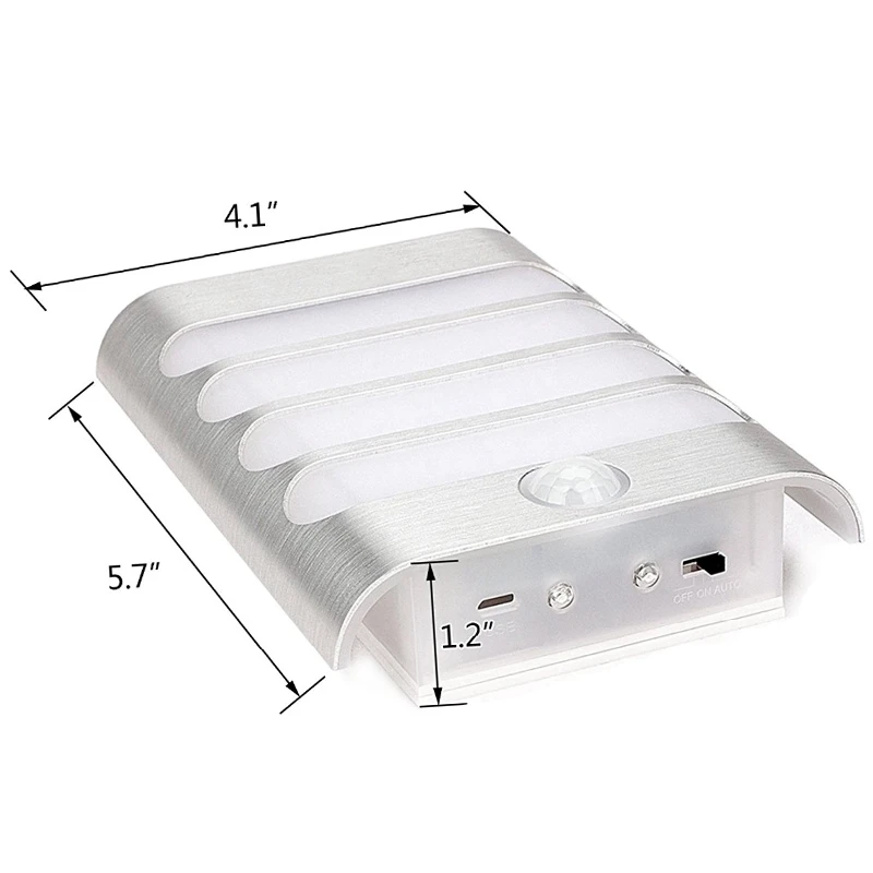 

Usb Rinfrared Body Sensor Wall Lampe Chargeable Sensor Night Light Wireless Pir Motion Sensor Light Wall Light Lamp Auto On/Of