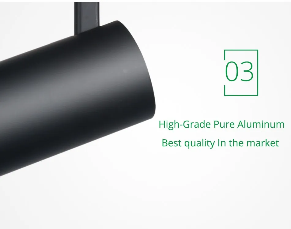 Track Lighting LED Track Light Zoom Adjustable 12W 20W 30W Rail Spot LED Tracking Lights For Clothing Shop Rail Lamp Art Deco12