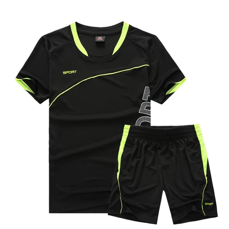 

New Style Men Adults Soccer Jersey Custom Size M-3XL Plain Football Jersey Breathable Light Soccer Kits Set S535