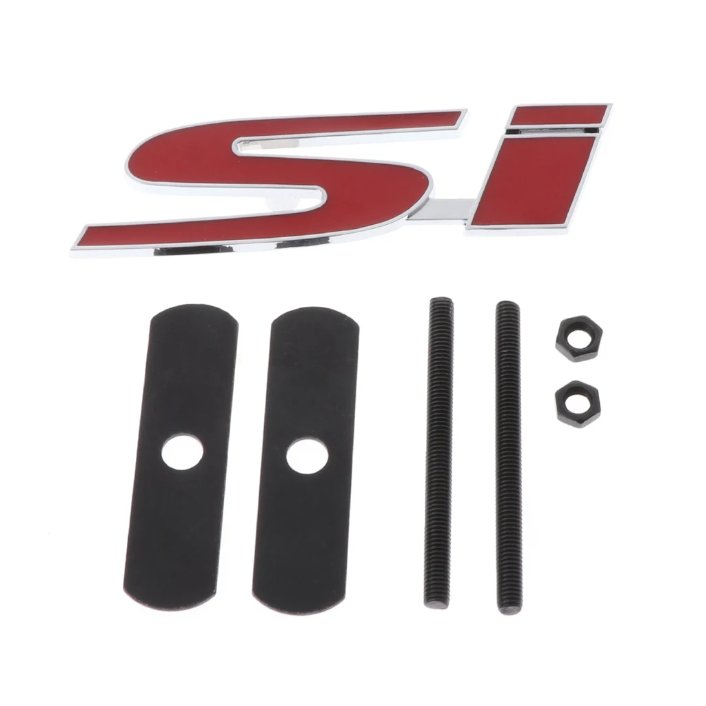 3D Красный SI автомобильный Стайлинг наклейка эмблема на решетку радиатора для Honda Civic Accord