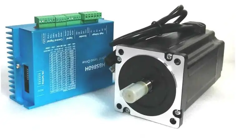 CNC шаговый двигатель набор HBS860H + 86HBS120 NEMA34 12Nm 6A замкнутый цикл привод комплект