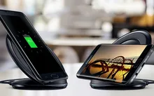 Best Fast Wireless Charger Qi Charging pad For Samsung Galaxy S7 edge S8+ Note8 for iPhone 8 Plus X Stand EP-NG930