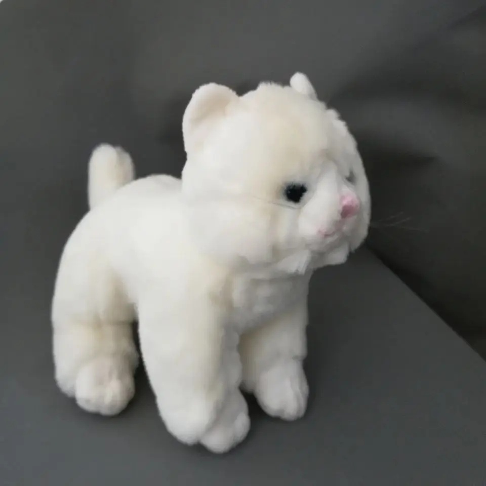 Плюшевая игрушка в виде мультяшного кота около 25 см белая кошка мягкая кукла