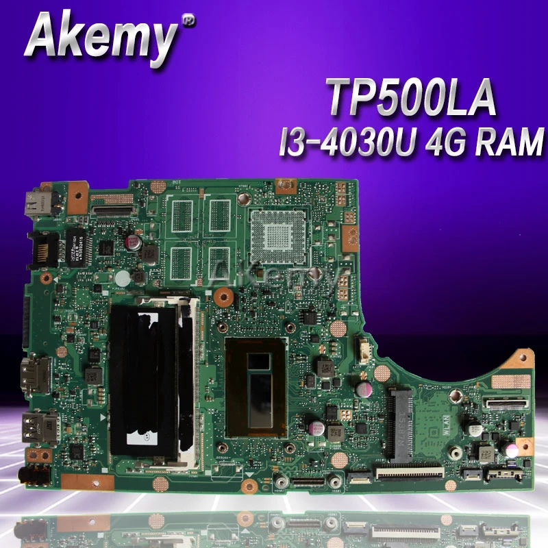 Akemy TP500LA/TP500LN Laptop Moederbord Voor Asus TP500LA TP500LD TP500LN TP500L TP500 Test Originele Moederbord 4 Gram I3-4030U Akemy TP500LA/TP500LN Laptop Moederbord Voor Asus TP500LA TP500LD TP500LN TP500L TP500 Test Originele Moederbord 4 Gram I3-4030U