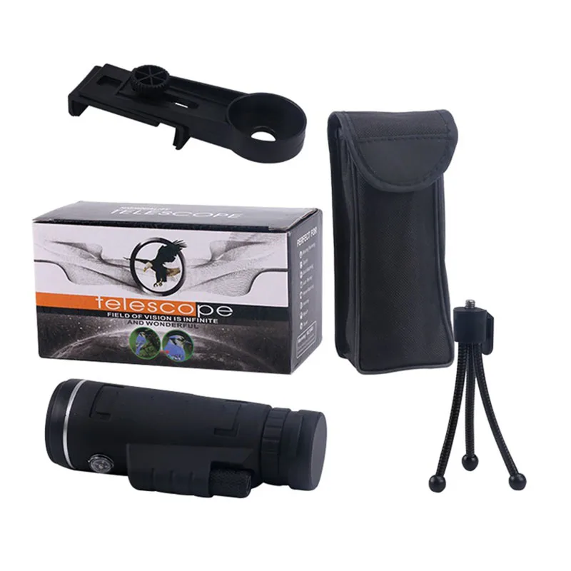 TOKOHANSUN 40X Zoom Lens for Smartphone Telescopio Para Celular Monocular Camera Zoom Lenses for Mobile Phone Outdoor Hunting