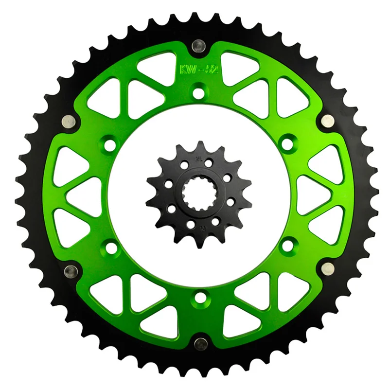 

Motorcycle Parts 52-14 T Front & Rear Sprockets Kit for KAWASAKI KX450F KX 450F KX450 KX 450 F 2006-2014 Gear Fit 520 Chain
