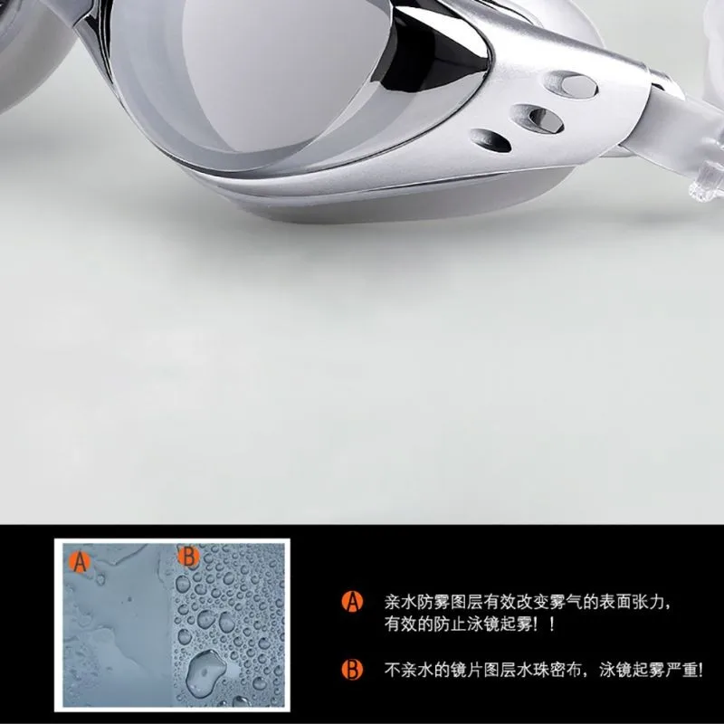 Для взрослых, унисекс, в виде Регулируемый незапотеванием Плавание ming очки с защитой от УФ-излучения Плавание очки