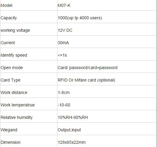 M07-K костюм автономный ID card управление доступом одной двери системы + 600LBS 280 кг EM замок Питание Кнопка выхода ID КЛЮЧ