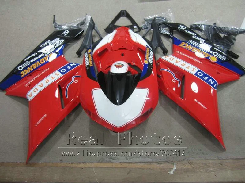 Aftermarket Частей Тела обтекатель комплект для поездок на мотоцикле Ducati 848 1098 1198 07 08 09