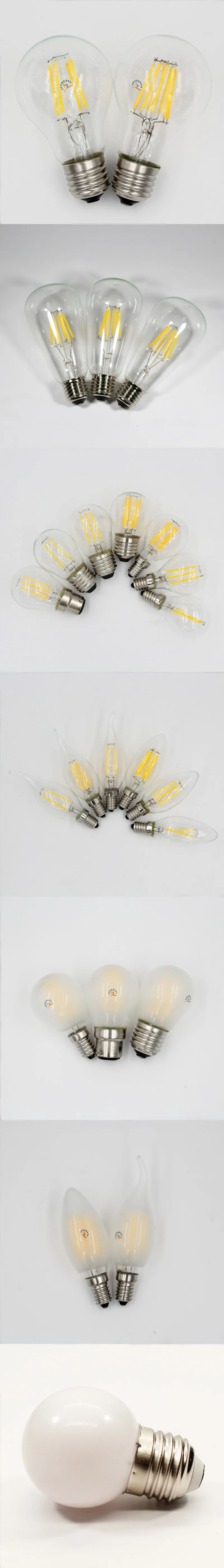 Lote 6 bombillas LED de filamento estilo Edison