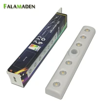 Светодиодная подсветка под шкаф инфракрасный фен для волос и светильник индукции 3 хааа батарейки Портативный Ночной светильник использоваться для шкафа лестницы для кухни спальни