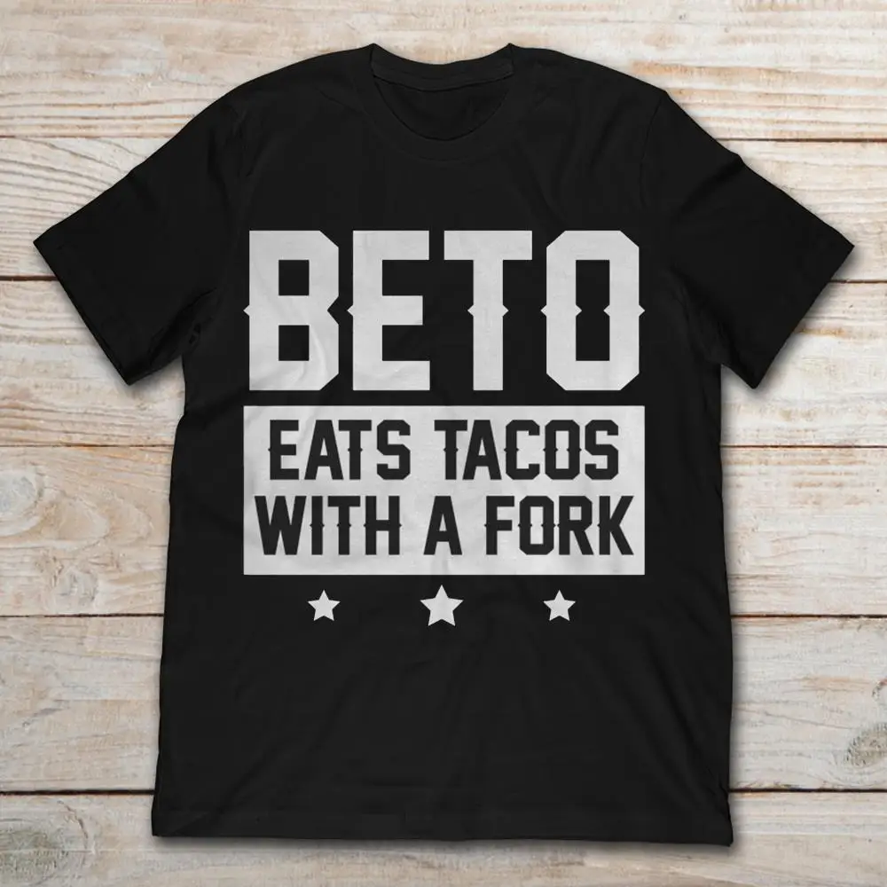 Возьмите Бренд Beto ест Tacos для футболка с вилкой 2019 для мужчин футболка с короткими рукавами