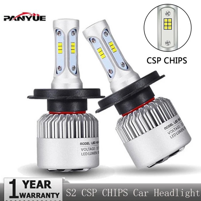 PANYUE S2 Auto S2 CSP CHIPS 72W 8000LM set H4 LED Bulb Car Headlight Near and