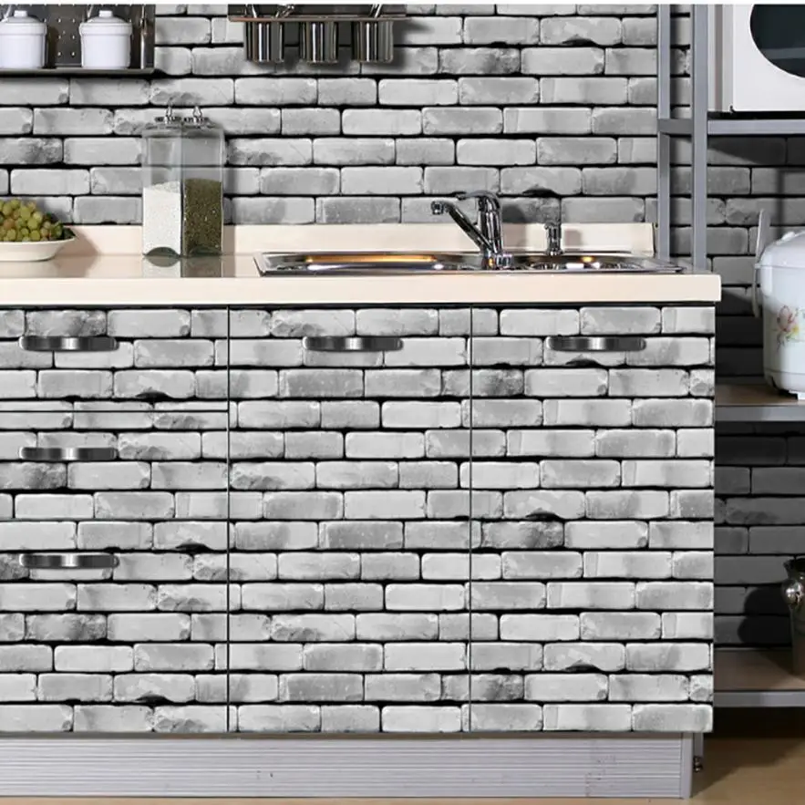 

20x50cm Self-Adhesive Tile Art Vinyl metope Wall Decal Sticker DIY Kitchen Bathroom Decor Floor Wall Stickers Home Mural #M