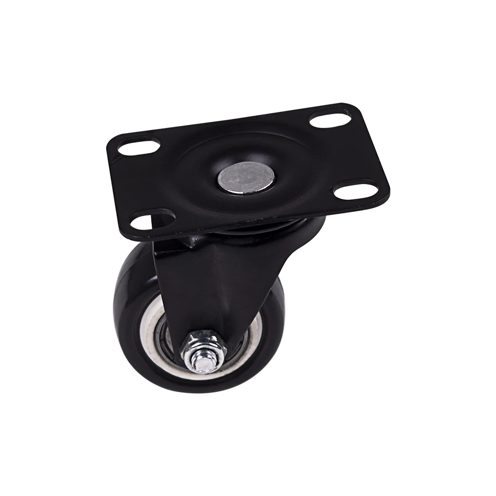 4Pcs 1.6in Heavy Duty rodas Giratórias Com Rodinhas com Segurança de Bloqueio Duplo e Rodas de Espuma de Poliuretano Sem Ruído, Rolamento de Carga £ 440-2