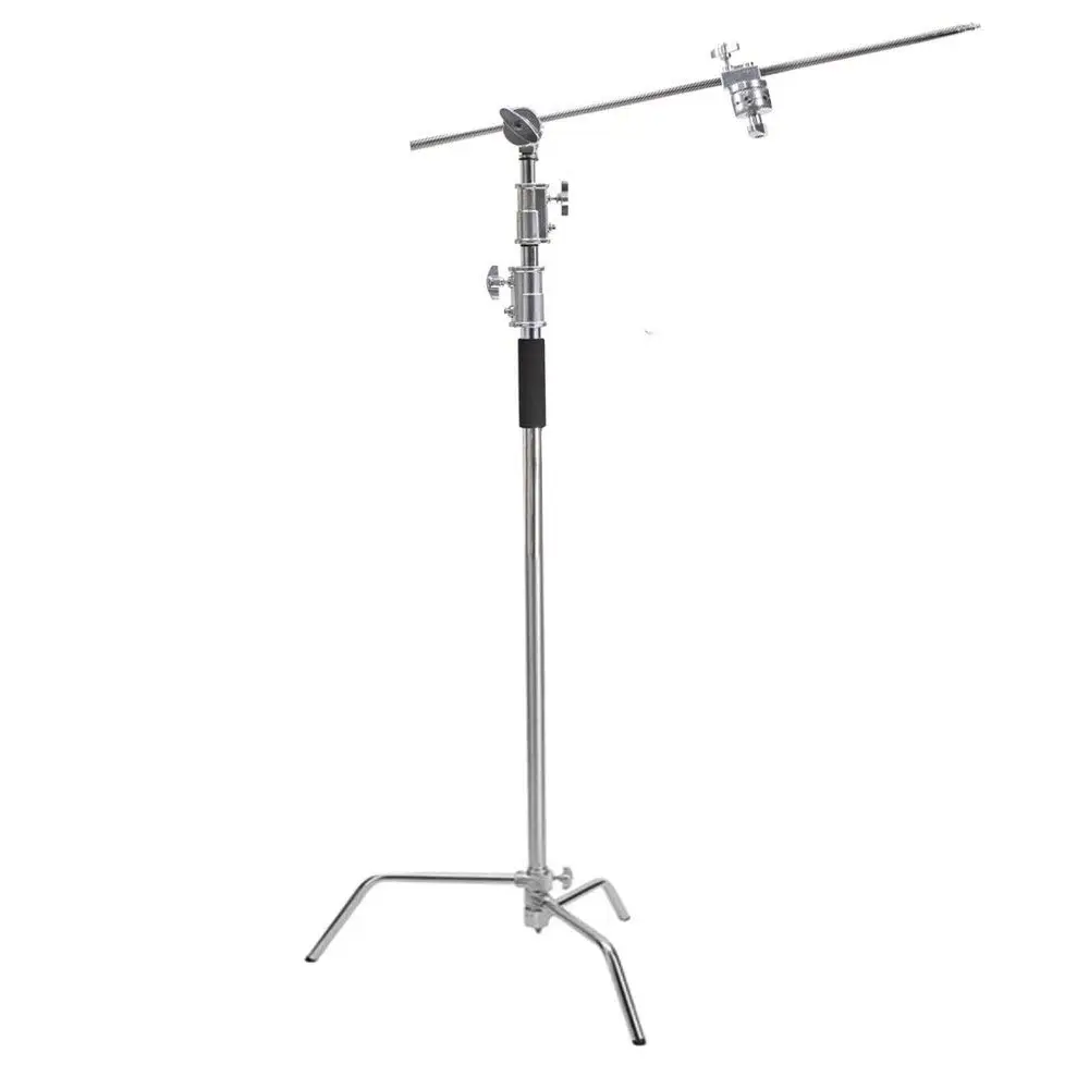  Multi-function Photography Studio Heavy Lighting Century C Stand with Folding Legs Grip Head and Ar
