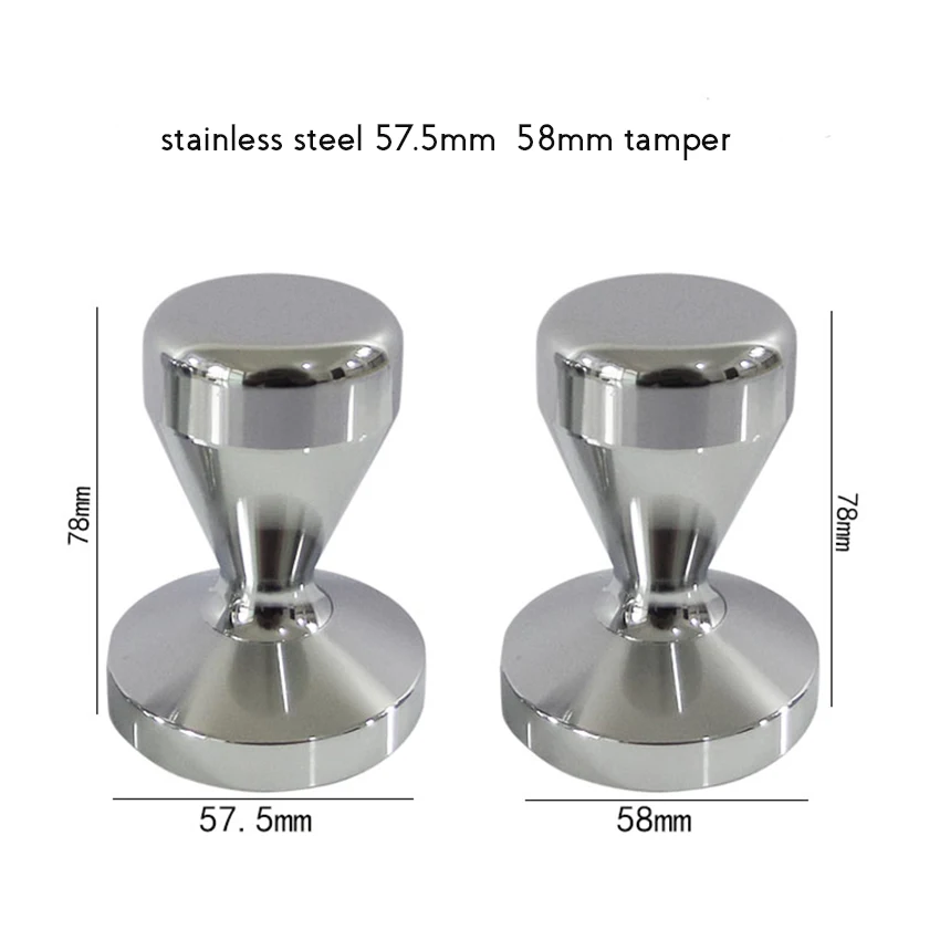 

49mm/ 51mm/ 57.5mm/ 58mm Stainless Steel Tamper Coffee Tamper Coffee Pressed Powder Hammer for semi-automatic Coffee Machines