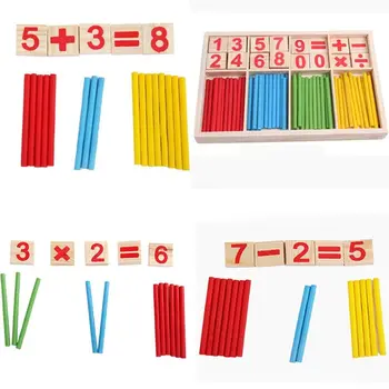 

Hot Sale Wooden Counting Game Mathematics Material Toy Arithmetic Stick Developmental Enlightenment Education Toys for Kid Child