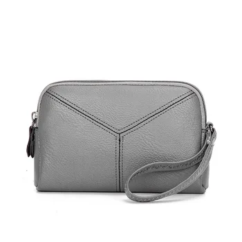 

Fashion designer Pu Leather Handbags Women Day Clutch Bags Envelope Small Organizer Long Wristlet Strap Purse Ladies Party Bag