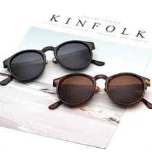 Женские круглые солнцезащитные очки унисекс, брендовые дизайнерские трендовые товары, леопардовые прозрачные круглые очки oculos de sol feminino