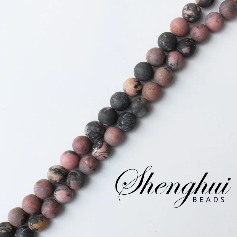 4-12 мм Оптовые Коврики Родонит Круглый Свободные Beads15 &quot/38 см минимальный. Заказ