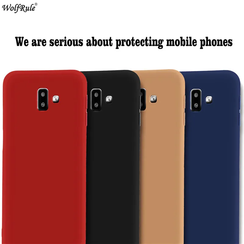 Чехол wolfrule для samsung Galaxy J6 Prime чехол Plus Матовый Мягкий ТПУ защитный SM-J610FN |
