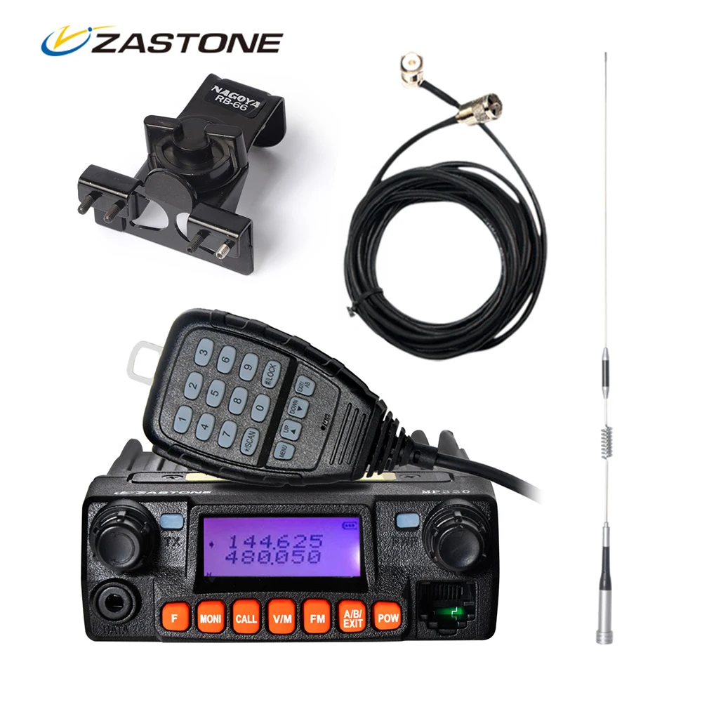 Zastone MP320 Car Walkie Talkie Third Band VHF UHF Mini Mobile Radio HF