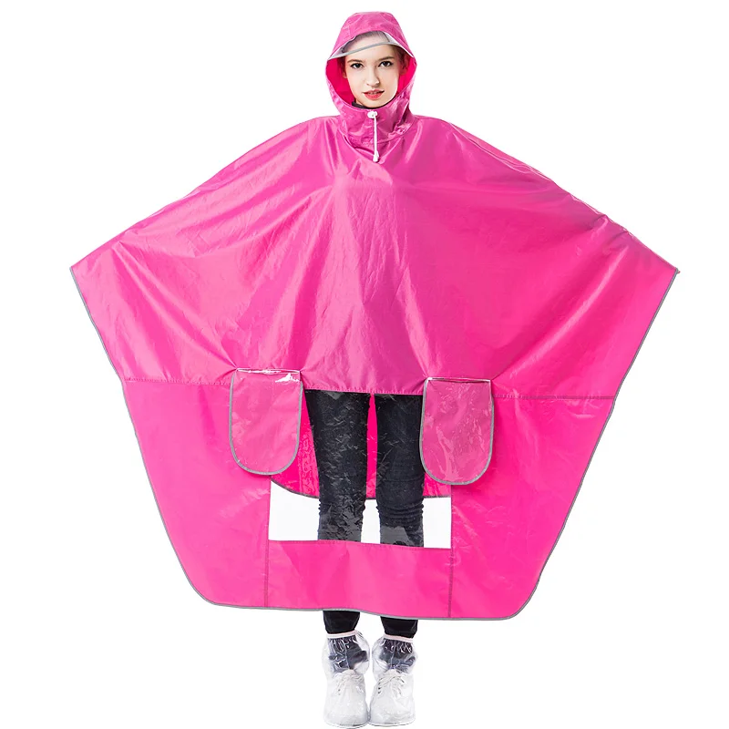13.Thicken Big hat Motor Cycle Rain Coat Electrombile Women's Raincoat Waterproof Rain Poncho Men Windbreaker Polyester Motorcycle Raincoat