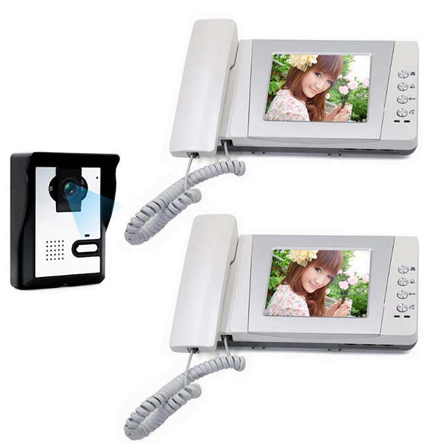 

Hot sale 4 inch color TFT LCD screen wired video door phone intercom system with Hands-free talkback and night vision function