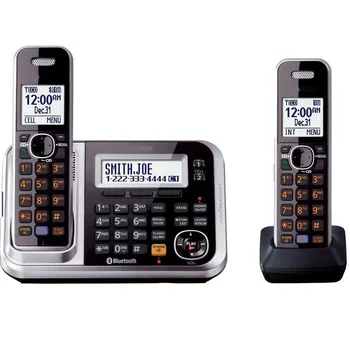 

DECT 6.0 Link-to-Cell Bluetooth Cordless Phone With Answering System Call ID Redial Voice Mail Landline Phone For Home Office