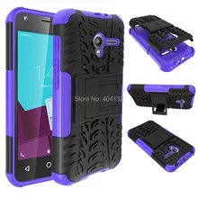 100 шт./лот Гибридный Панцири ПК и ТПУ чехол для Vodafone Смарт Скорость 6 Чехол Двойной Цвет