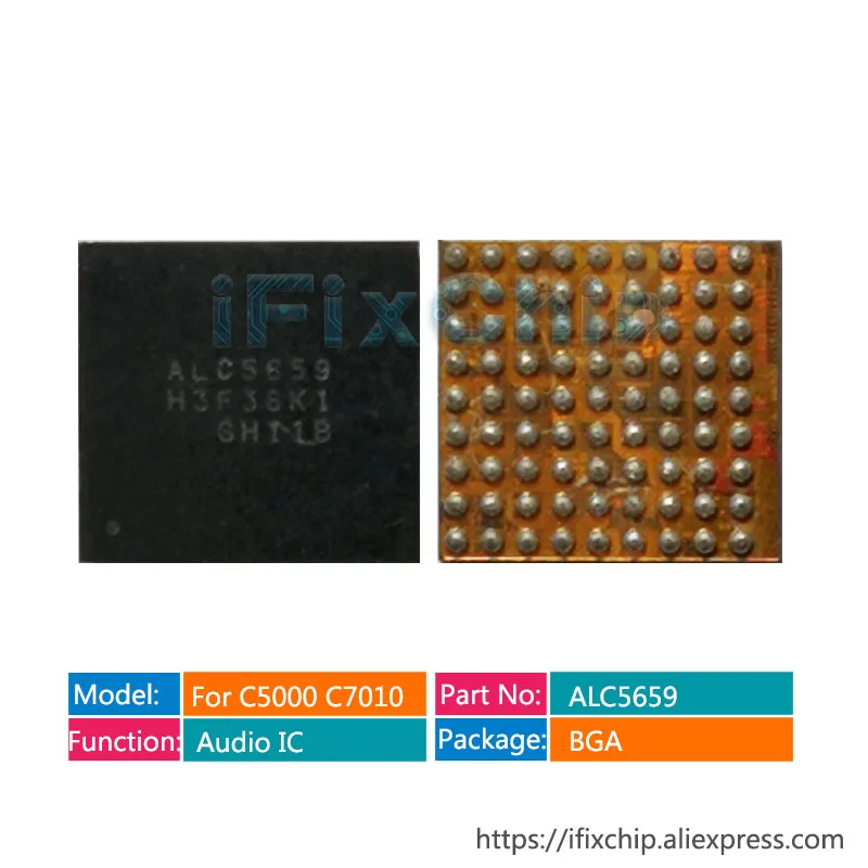 Звуковой чип для Samsung C5000 C7000 Audio IC C5 C7 2 шт./лот ALC5659 | Электронные компоненты и