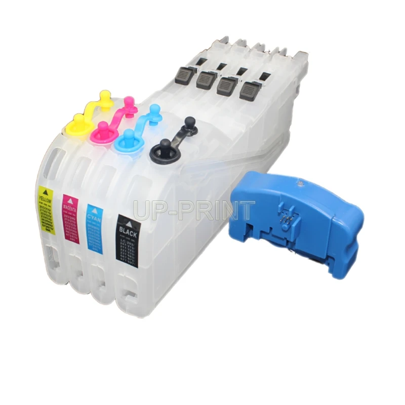 UP refill ink cartridge+chip resetter compatible for brother LC123