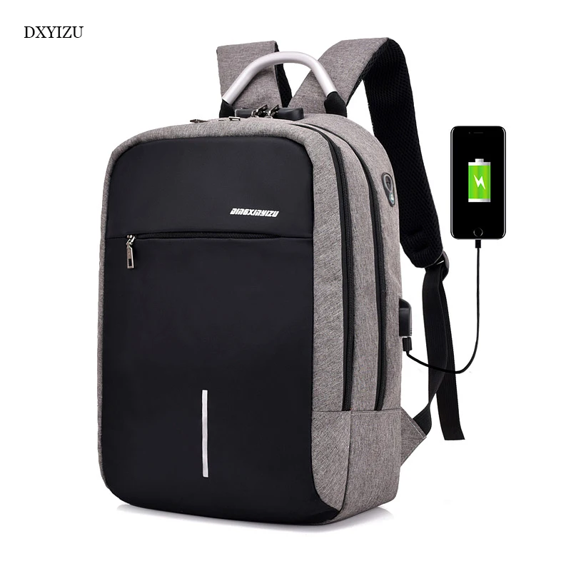 

2018 USB Charging Canvas Backpack Women School Backpacks Schoolbag For Teenagers Man Student Book Bag Boys Satchel