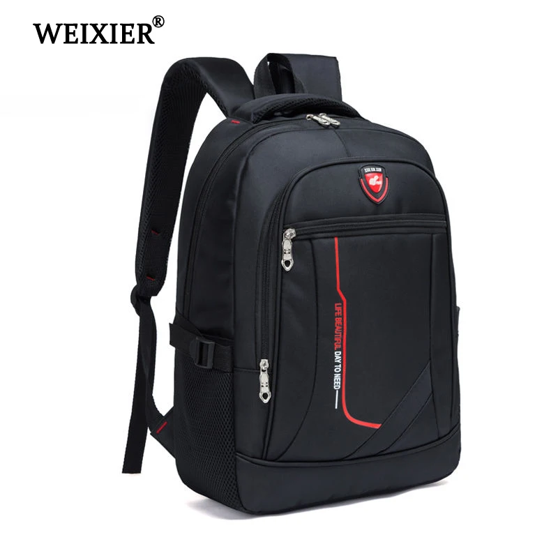 Beste WEIXIER Multifunctionele Grote Mannen Capaciteit Student Schooltas Casual School Rugzak Mode Mannelijke Oxford Reizen Man Eenvoudige Tas