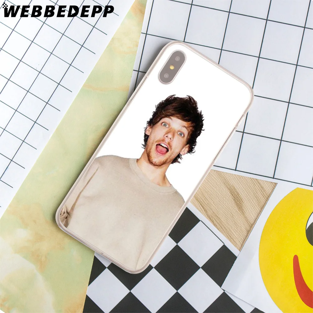 WEBBEDEPP Louis Tomlinson Hard Cover Case for iPhone 8 7 6S Plus X/10 5 5S SE 5C 4 4S