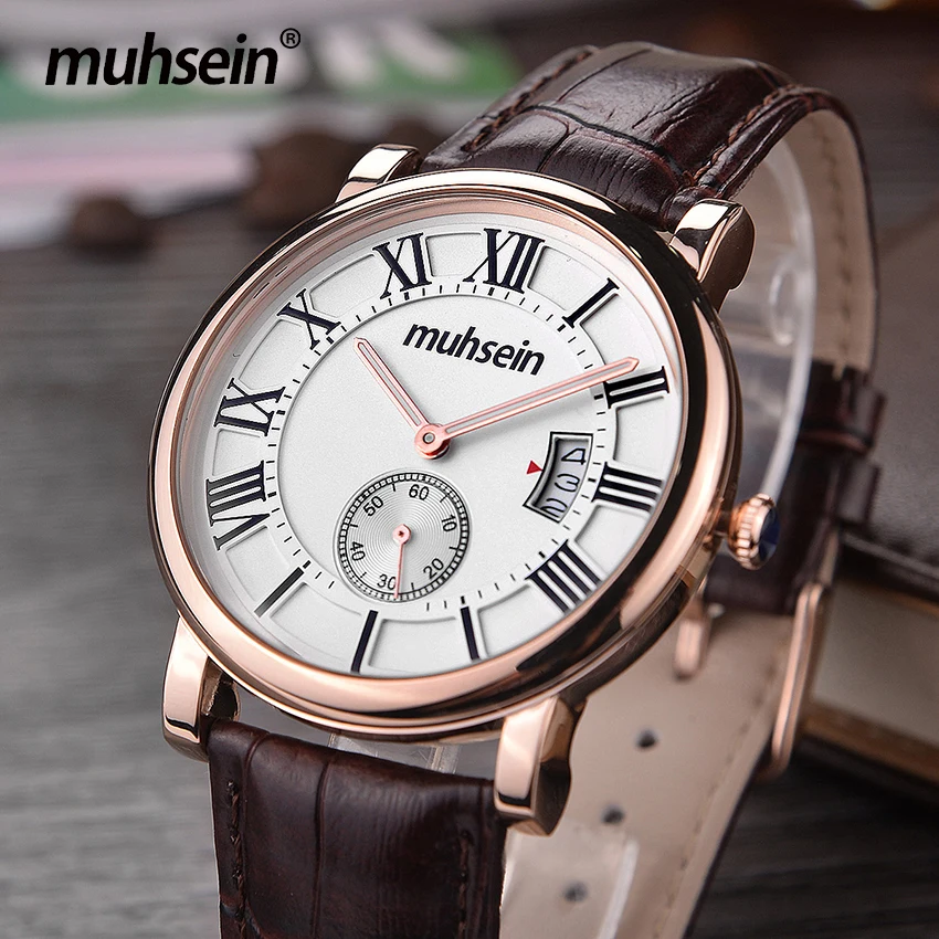 

Muhsein new quartz watch strap casual sports fashion business waterproof watch men watch calendar