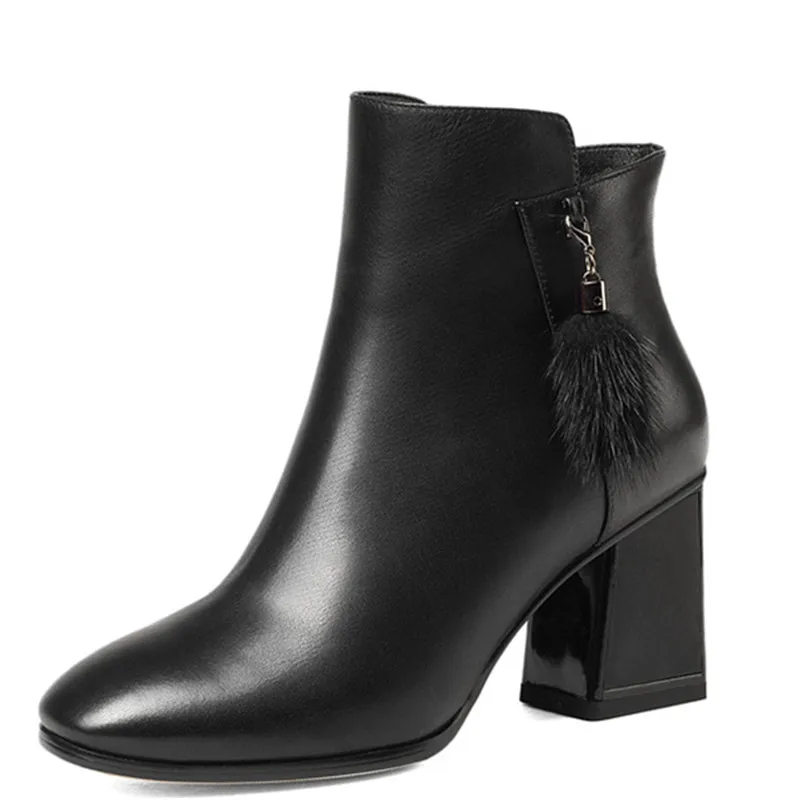 

LOVEXSS Woman Autumn Winter Cross Tied Ankle Boots Fashion Plus Size 33 43 Martin Boots Black Claret High Heeled Shoes